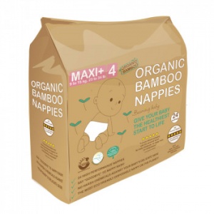 Beaming Baby Bamboo Eco Nappies Size 4 - 24 Nappies (9-15 kg, 23-34 lb)