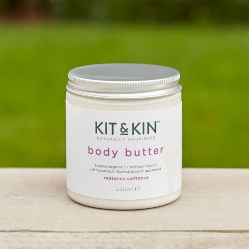 Kit & Kin Body Butter - Restores Softness - Rich Whipped Formula - Certified Natural