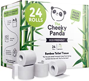 Cheeky Panda 100% Natural & Sustainable Bamboo Toilet Tissues - 24 Rolls