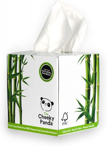 Cheeky Panda 100% Natural & Sustainable Silky Soft 3 Ply Bamboo Facial Tissues