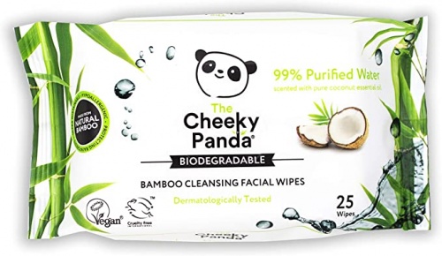 Cheeky Panda 100% Natural & Sustainable Bamboo Cleansing Facial Wipes