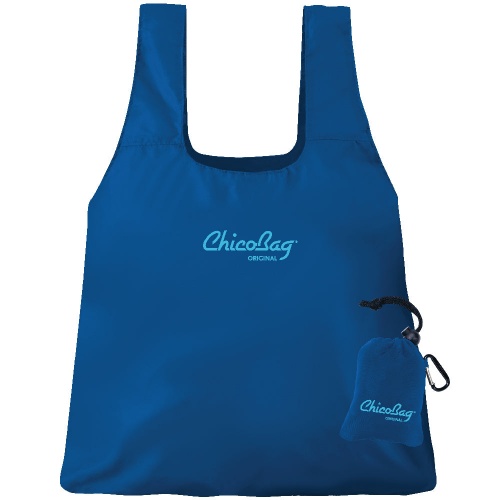 Chicobag Reusable Shopping Bag with Pouch for Handy Storage Blue