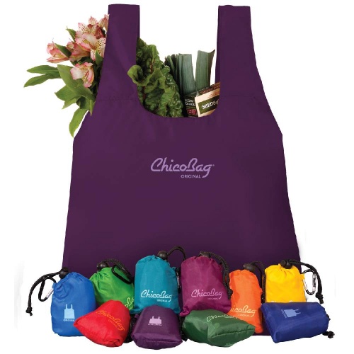 Chicobag Reusable Shopping Bag with Pouch for Handy Storage Purple