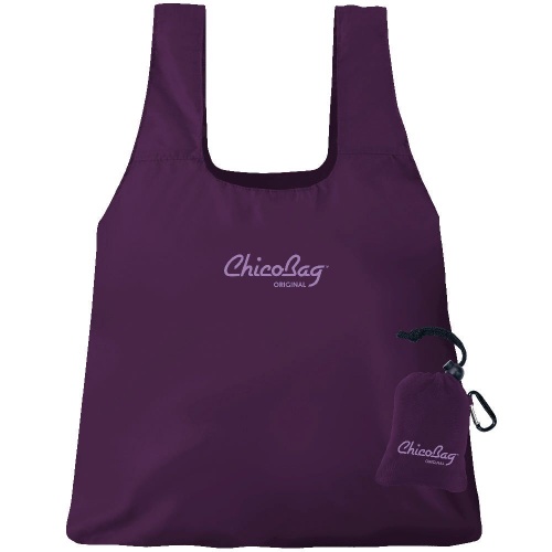 Chicobag Reusable Shopping Bag with Pouch for Handy Storage Purple