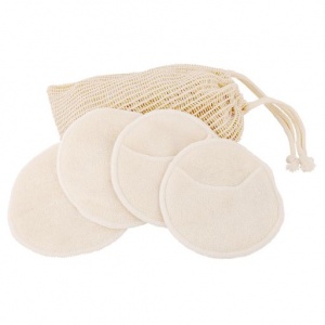 Croll and Denecke Bamboo Facial Cleansing Pads 4 Pack in Mesh Bag