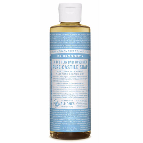 Dr Bronners Baby-Mild Castile Liquid Soap - For Sensitive Skin, For Babies & For Your Home!