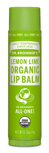 Dr Bronners Organic Lip Balm - Moisturise & Protect - Refreshing Lemon Lime