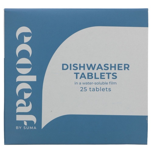 Ecoleaf Dishwasher Tablets in Water Soluble Film - 25 tabs  - Citrus
