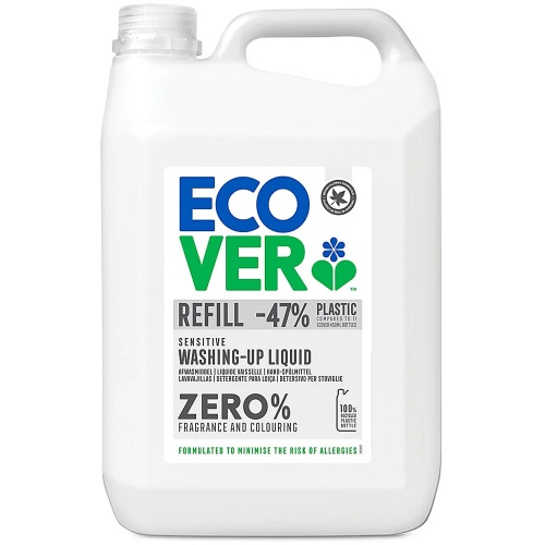 Ecover Zero Ultra Sensitive Washing Up Liquid 5 Litre Refill