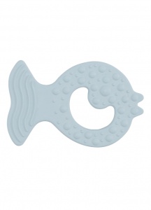 Hevea Natural Baby Teether - Bumi Bebe Fish Sky Blue