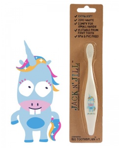 Jack n Jill Bio Toothbrush Compostable and Biodegradable Unicorn
