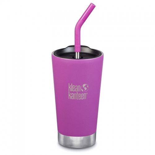 Klean Kanteen Insulated Tumbler - Perfect for Smoothies and Iced Drinks - 473ml/16oz Berry Bright