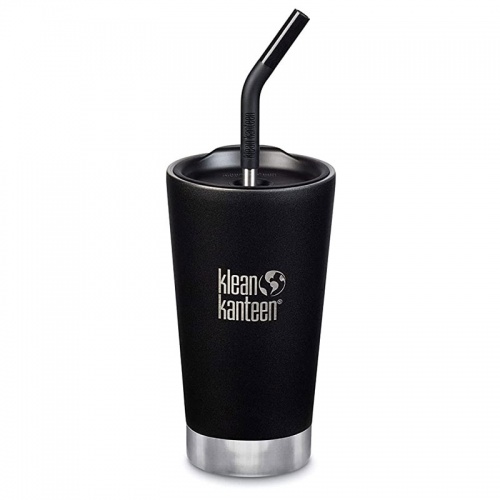 Klean Kanteen Insulated Tumbler - Perfect for Smoothies and Iced Drinks - 473ml/16oz Black