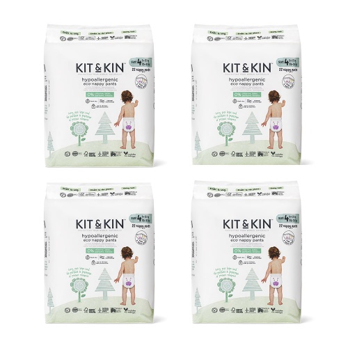 Kit & Kin Pull Ups Size 4 Monthly Box High Performance Eco Friendly