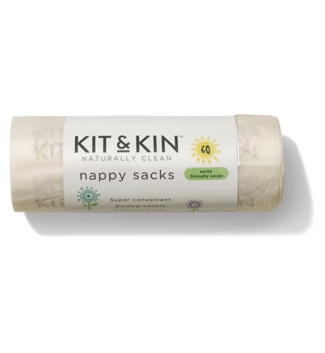 Kit & Kin Nappy Sacks with 100% Compostable GM-free Corn-Based Film