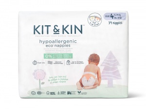Kit & Kin High Performance Eco Friendly Nappies Size 4 - 9-14kg/20-31lbs (34 nappies)