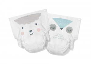 Kit & Kin High Performance Eco Friendly Nappies Size 1 Monthly Box 2-5kg/4-11lbs