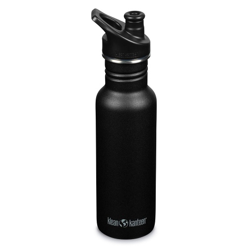 Klean Kanteen Classic Stainless Steel Water Bottle 532ml Black