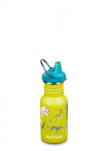 Klean Kanteen Kids Stainless Steel Sippy Water Bottle 355ml Safari