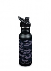 Klean Kanteen Classic Stainless Steel Water Bottle 532ml Black Camo