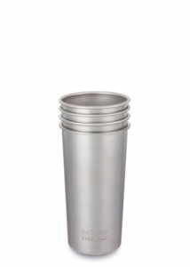 Klean Kanteen Stainless Steel Reusable Pint Cup 4 Pack - Perfect for BBQs and Summer Living 16oz/ 473ml