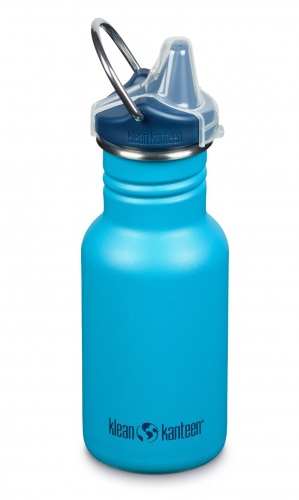 Klean Kanteen Kids Stainless Steel Sippy Water Bottle 355ml Hawaiian Ocean