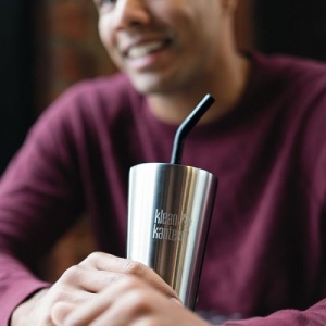 Klean Kanteen Insulated Tumbler - Perfect for Smoothies and Iced Drinks - 473ml/16oz Brushed Stainless Steel