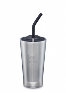 Klean Kanteen Insulated Tumbler - Perfect for Smoothies and Iced Drinks - 473ml/16oz Brushed Stainless Steel