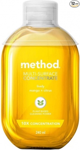 Method Concentrated Multi Surface Cleaner - Dilute & Save Plastic - Lively - Mango & Citrus