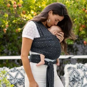 Moby Wrap Classic Stretchy Baby Carrier from Newborn  - Mosaic