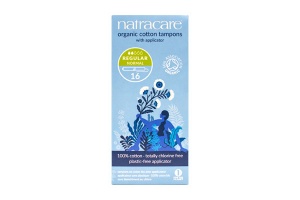 Natracare Tampons 100% Organic Cotton and Nothing Else Regular Applicator 16s