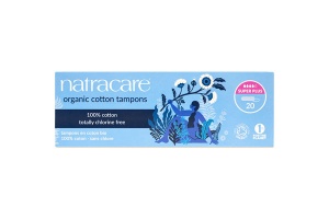 Natracare Tampons 100% Organic Cotton and Nothing Else Super Plus Non Applicator 20s