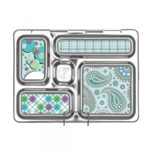 PlanetBox Rover Set Paisley Plaid (Box, Containers, Magnets)