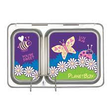 Planetbox Stainless Steel Lunchbox Shuttle Set with Ladybug Magnets