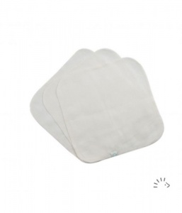 Popolini Reusable Baby Wipes Organic Cotton Gauze 3 pack Cream