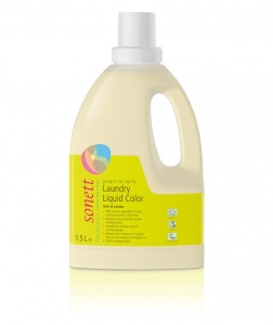 Sonett Laundry Liquid Mint & Lemon - Washes Coloured Textiles Gently & Efficiently 1.5 Ltr
