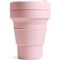Stojo Reusable Coffee Cup - Collapses Down to Fit in Your Pocket or Bag - Carnation