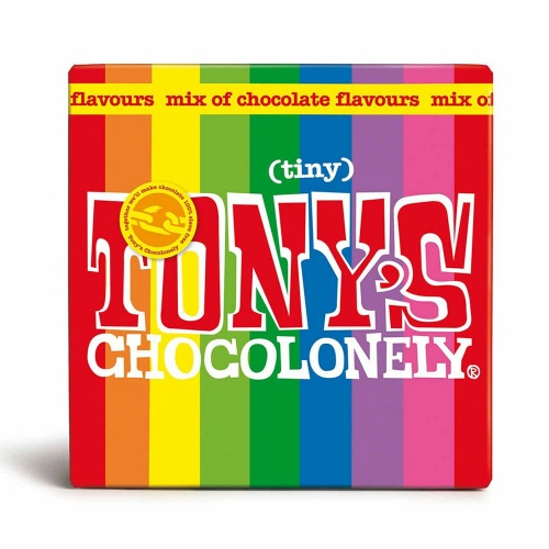 Tonys Chocolonely Tiny Tony's Rainbow Gift Box - 20 Fairtrade Chocolates
