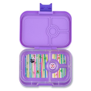 Yumbox 4 Compartment Panino Lunchbox Dreamy Purple (Panda Tray)