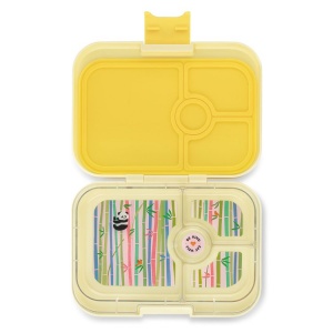 Yumbox 4 Compartment Panino Lunchbox Sunburst Yellow (Panda Tray)