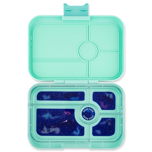 Yumbox Tapas Leak Free Lunchbox 5 Compartments Bali Aqua (Galaxy Tray)