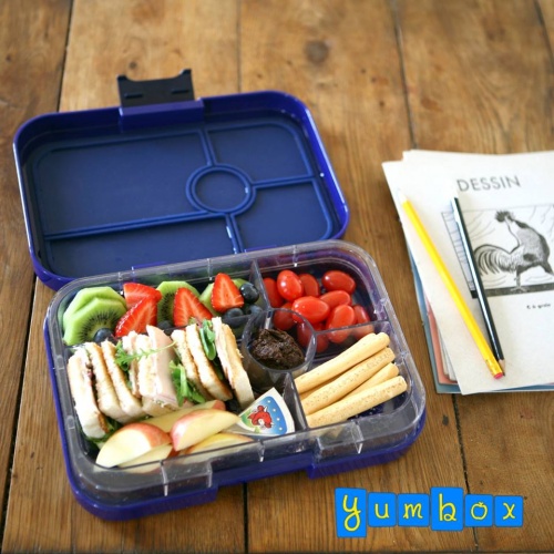 Yumbox Tapas Leak Free Lunchbox 5 Compartments True Blue (Jungle Tray)