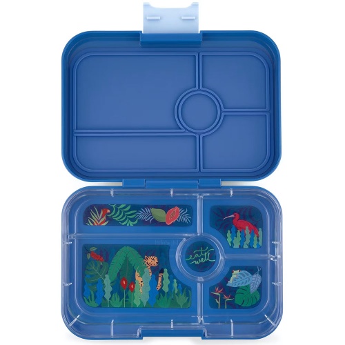 Yumbox Tapas Leak Free Lunchbox 5 Compartments True Blue (Jungle Tray)