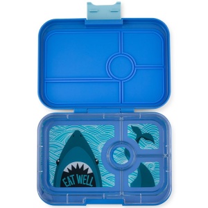 Yumbox Tapas Leak Free Lunchbox 4 Compartments True Blue (Shark Tray)