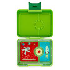 Yumbox Snack Box Lime Green with Rocket Tray