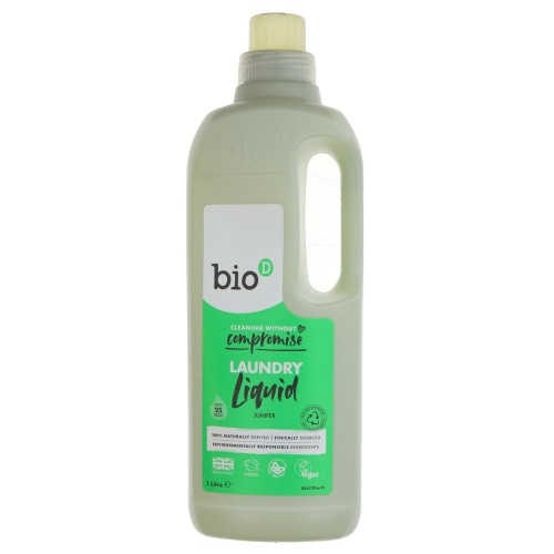 Bio D Concentrated Non Bio Laundry Liquid 1 Litre 25 Washes Fresh Juniper