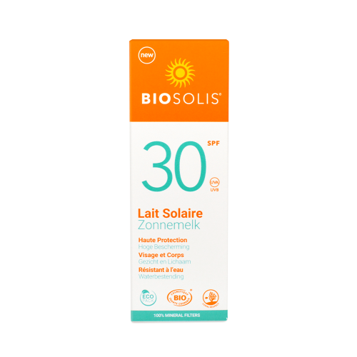 Biosolis Organic Sun Milk for Face & Body 100% Natural Filters SPF30