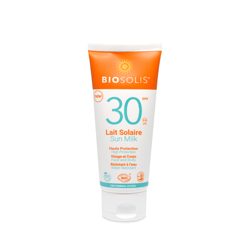 Biosolis Organic Sun Milk for Face & Body 100% Natural Filters SPF30