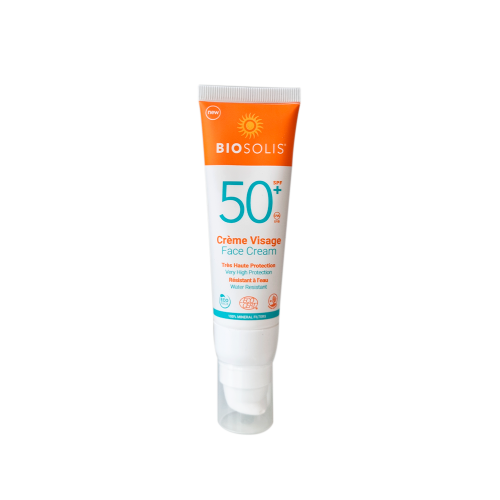 Biosolis Organic Face & Neck Sun Cream 100% Natural Filters SPF30