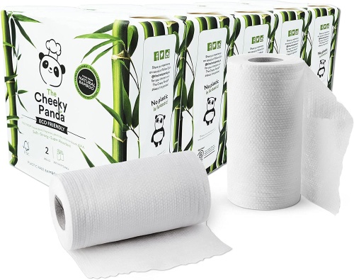 Cheeky Panda 100% Natural & Sustainable Bamboo Kitchen Rolls - Bulk Buy 10 Pack